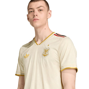 Camisa III Flamengo 25/26 Torcedor Masculino Adidas - Branca, Dourada