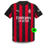 Camisa I AC Milan 25/26 - Torcedor Puma Masculina - Preta e vermelha