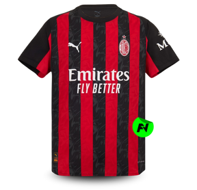 Camisa I AC Milan 25/26 - Torcedor Puma Masculina - Preta e vermelha