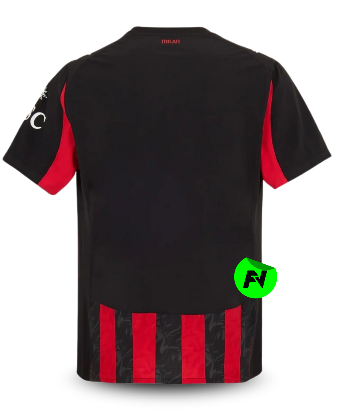 Camisa I AC Milan 25/26 - Torcedor Puma Masculina - Preta e vermelha