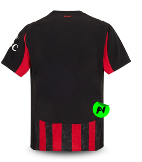 Camisa I AC Milan 25/26 - Torcedor Puma Masculina - Preta e vermelha