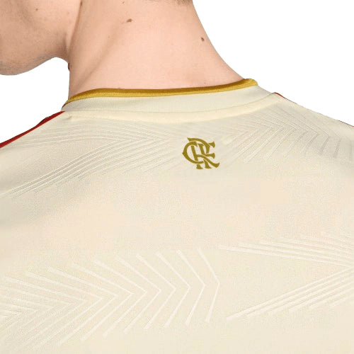 Camisa III Flamengo 25/26 Torcedor Masculino Adidas - Branca, Dourada