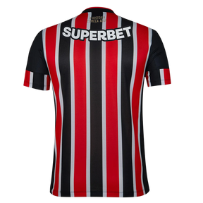 Camisa São Paulo II 24/25 - Jogador New Balance Masculina - Preta e vermelha e branca