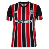 Camisa São Paulo II 24/25 - Jogador New Balance Masculina - Preta e vermelha e branca