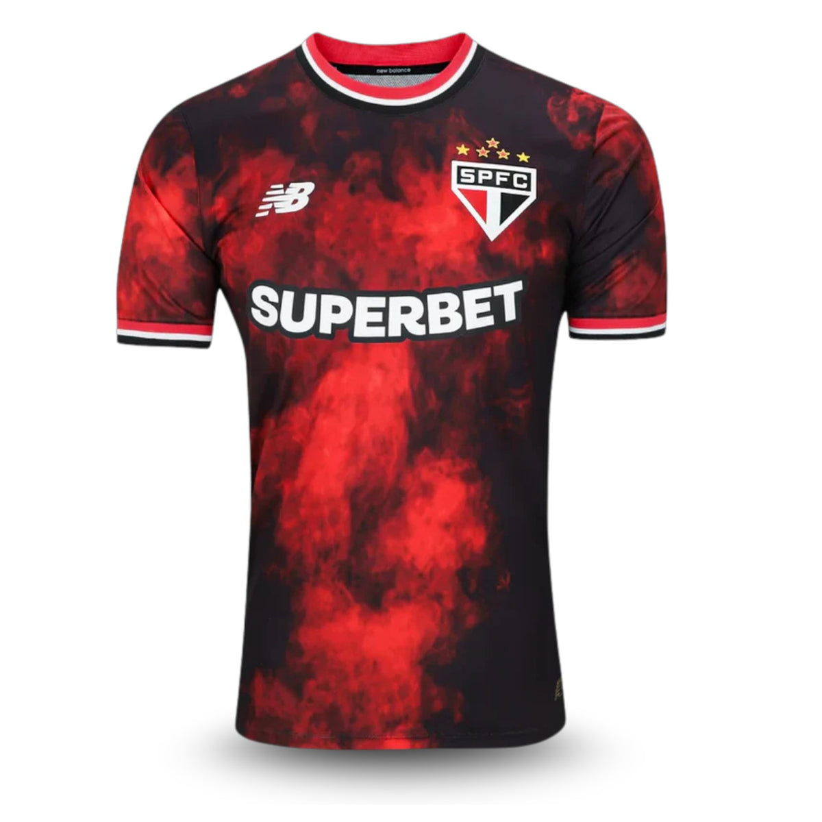 Camisa São Paulo III 24/25 - Jogador New Balance Masculina - Vermelha