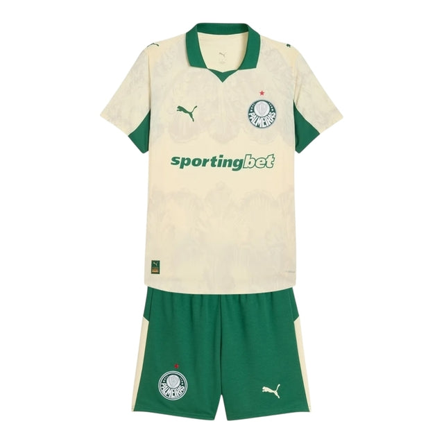 Kit Infantil Palmeiras - Mundial de Clubes  25/26 - Puma - Bege e verde